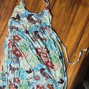 Floral Patterned Dress with Straps